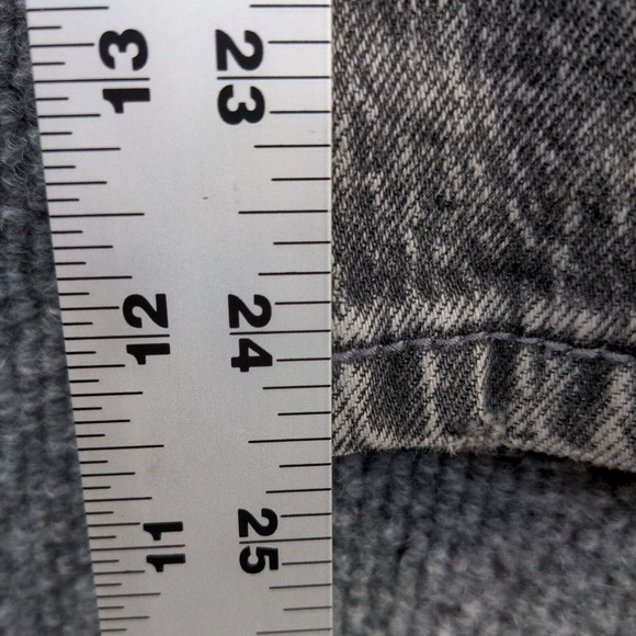 Time and Tru Women's High Rise Cropped Jeans Gray 14 5-Pocket Charcoal Wash - Picture 10 of 10